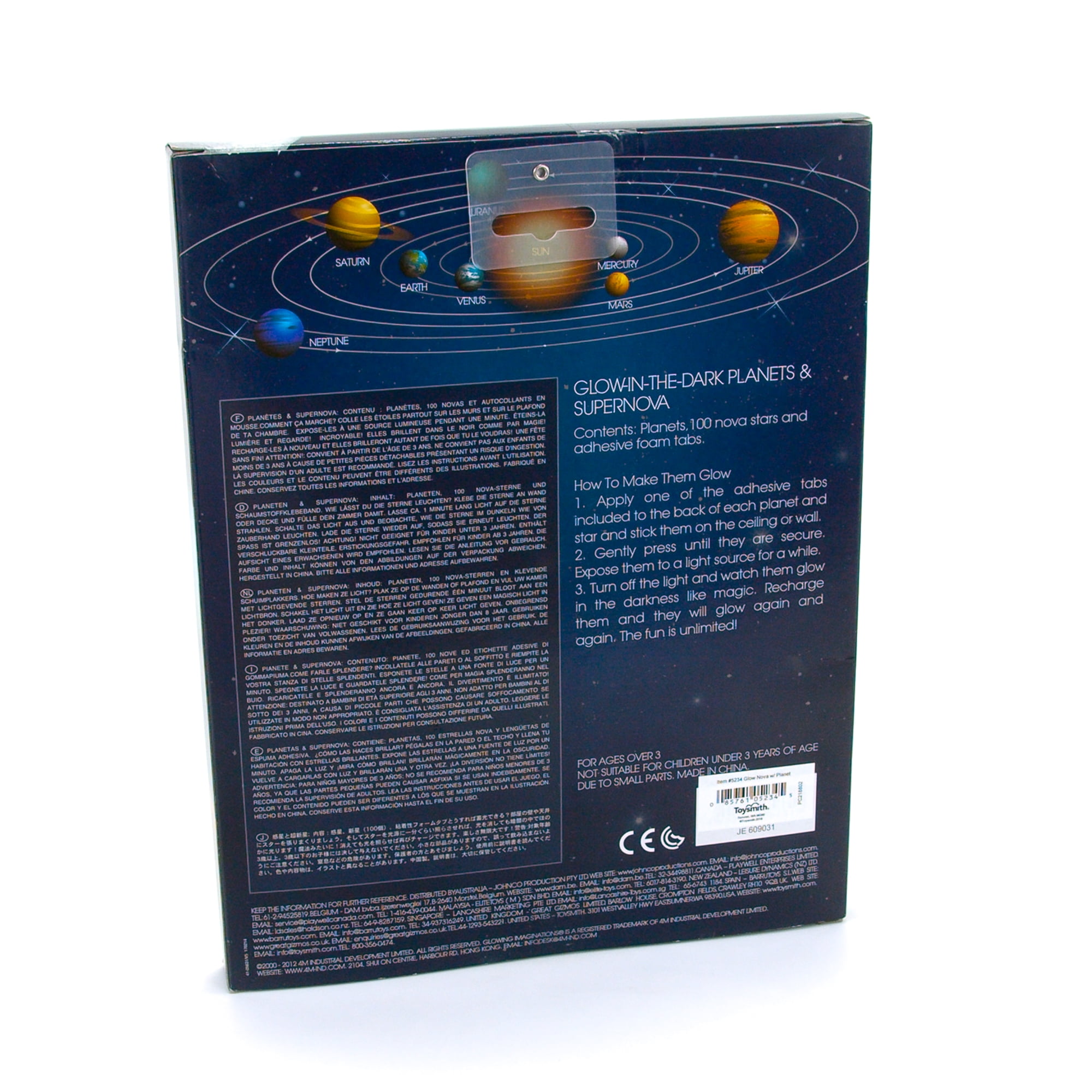4m Glow In The Dark Planets And Supernova Stars Wall And