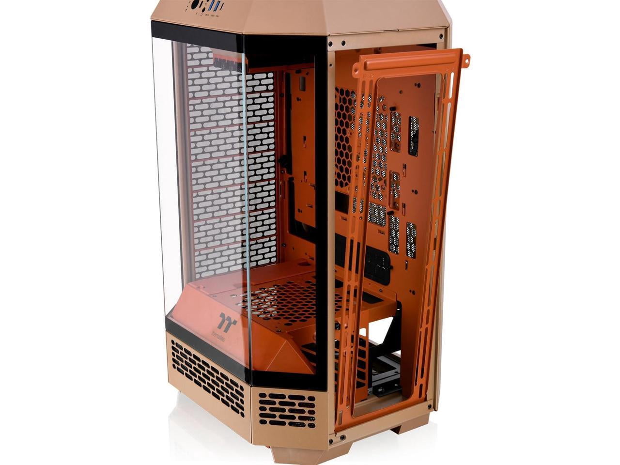 Thermaltake Tower 300 Gravel Sand Micro-ATX Case; 2x140mm CT Fan Included; Support Up to 420mm Radiator; Optional Chassis Stand Kit Allows Horizontal Display; CA-1Y4-00SGWN-00