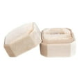 thumbnail image 4 of pitrice Octagonal Corduroy Ring Box Holder Rings Bearer for Ceremony Girls Proposals Yellow Single Slot, 4 of 9