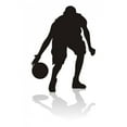 thumbnail image 2 of Basketball Silhouettes Wall Decal by Wallmonkeys Peel and Stick Graphic (18 in H x 12 in W) WM156151, 2 of 4