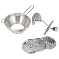 thumbnail image 1 of Food Volumetric Food Mill with Hand Crank Stainless Steel Construction for Tomato Mashed Potatoes Soups and Interchangeable Discs—Space-Saving Kitchen Tool with Effortless, 1 of 7