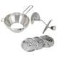 thumbnail image 1 of Pasapurés de acero inoxidable: funcionamiento con manivela, discos intercambiables, ideal para purés, sopas y salsas caseras, 1 of 8