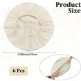 thumbnail image 2 of 6Pcs Bread Basket Liner Cloth 9 Inch Round Bread Proofing Basket Cloth Liner Baking Dough Basket Cover Natural Rattan Banneton Proofing Cloth for Sourdough Bakery Home Baking Supplies, 2 of 8
