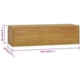 thumbnail image 4 of vidaXL Wall-mounted Bathroom Cabinet 110x45x30 cm Solid Wood Teak, 4 of 5