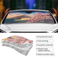 thumbnail image 5 of Bingfone Cherry Blossoms Car Windshield Sun Shade Protector Keep Your Vehicle Cool Sun Shield Visor Cover Foldable For Car Truck Suv-Medium, 5 of 9