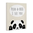 thumbnail image 3 of Stupell Industries Peek-a-Boo Panda Bear Quotes and Sayings Painting Wrapped Canvas Canvas Art Print Wall Art, 24 x 30, 3 of 7