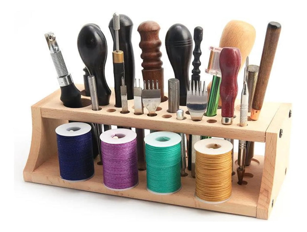 Applicable to 27 Hole Leather Tool Storage Box