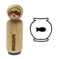 thumbnail image 1 of Fish Bowl Rubber Stamp for Scrapbooking Crafting Stamping - Small 3/4 Inch, 1 of 7