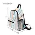 thumbnail image 3 of FORMRS Kids School Backpack with Front Zippered Pocket 12" Student Travel Daypack, Cute Nautical Pattern, 3 of 6