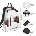 thumbnail image 3 of Naloa Yak Print Lightweight DayBackpack Suitable for school, work, shopping, travel, etc., 3 of 5