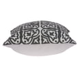 thumbnail image 3 of Parkland Collection PILA11013P Heera Gris & Blanc Carré Traditionnel Housse de Coussin avec Insert en Poly - 20 x 20 x 7 Po., 3 of 3