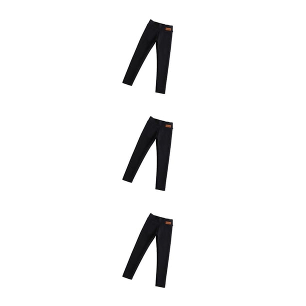Leggings gruesos con forro polar Eigraketly para mujer color Negro M