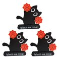 thumbnail image 1 of Creative Refrigerators Magnetic Stickers Black Cat Decoration Handkerchief Refrigerator Magnets, 1 of 1