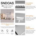 thumbnail image 6 of Joeaonz 30-Inch Stainless Steel Under Cabinet Range Hood with 3-Speed Fan and Filter, 120V, 6 of 11