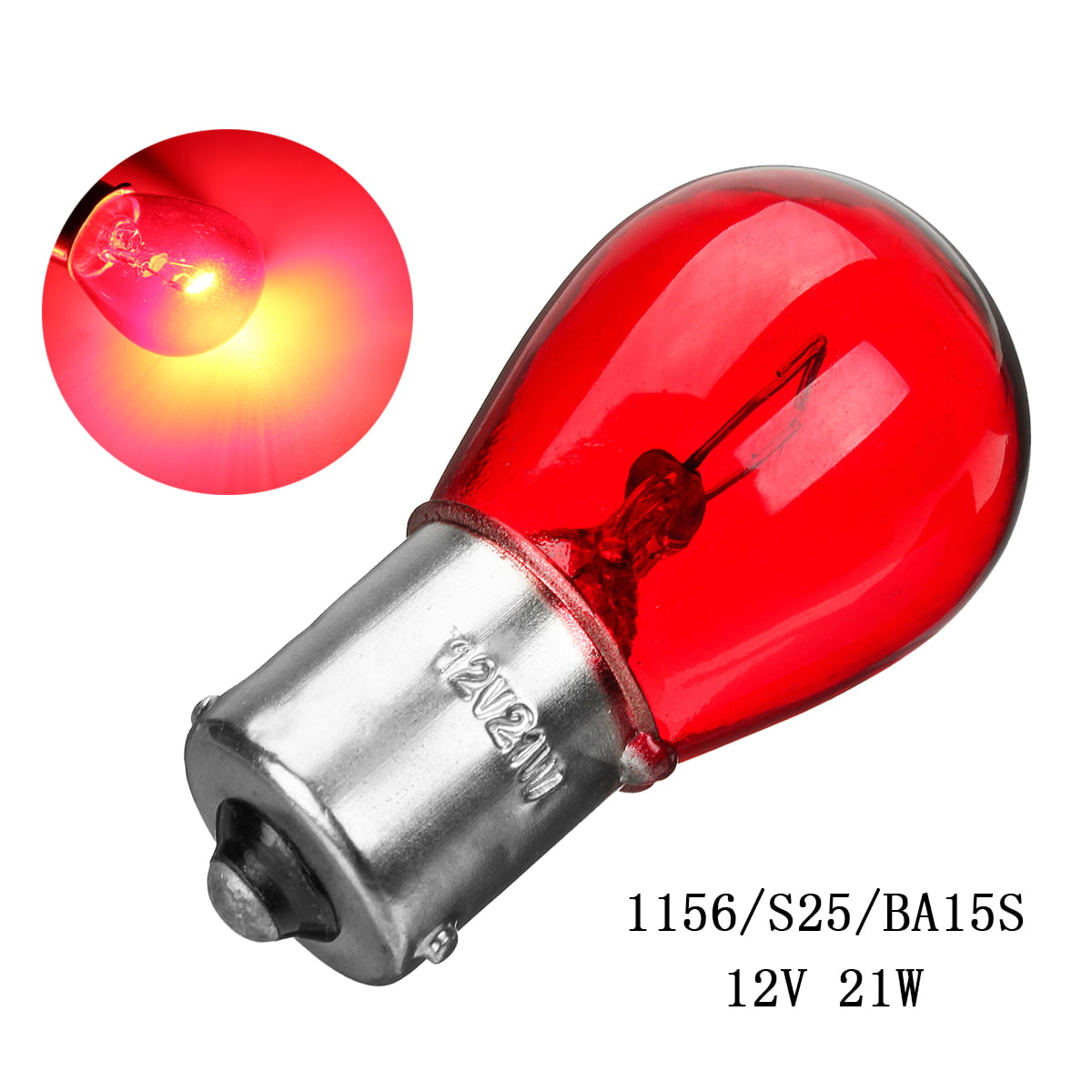 Philips Vision LED Light 1156 Rouge Red Two Bulbs High Mount Stop 3rd Brake Lamp 