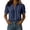 103Navy259, variant on WERYOUNG Women's Blouses Lightweight Summer Layered Pleated Blouse Short Sleeves Button Down Collar Shirts Trendy Top S