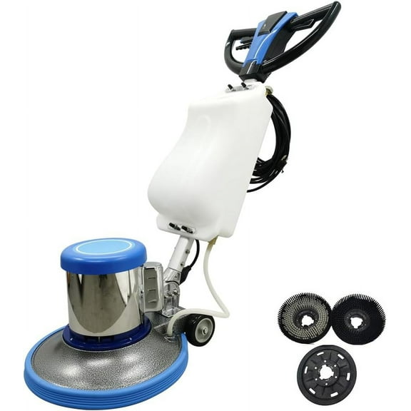 17" Commercial Floor Cleaner Polisher Carpet Buffer Scrubber with 3 Gal Tank