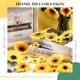 thumbnail image 3 of Clip on Fake Sunflowers, Artificial Sunflower Heads with Clips, Faux Silk Sunflower, Yellow Flowers Head for Christmas Tree Wedding Bouquets DIY Craft Decor, 3.7 Inch, 3 Inch, 1.6 Inch (50 Pieces), 3 of 5