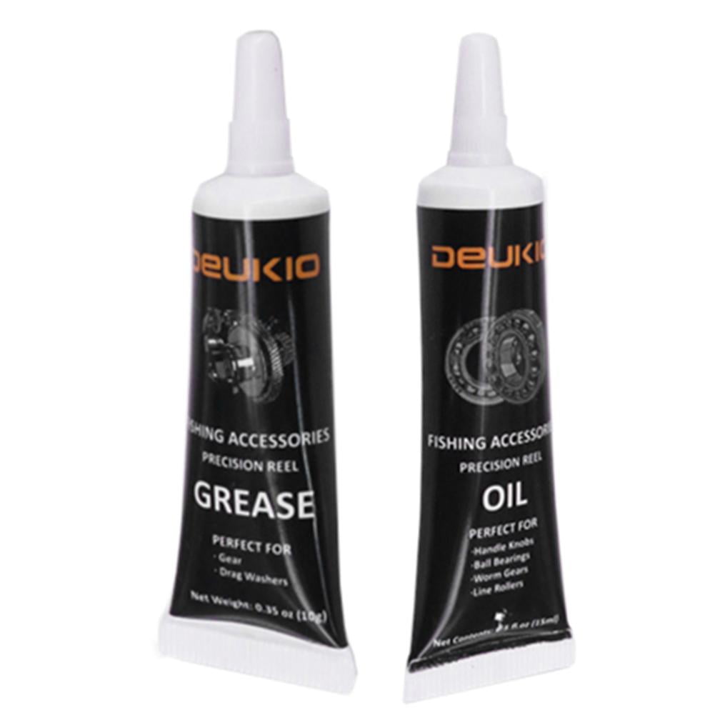 Fishing Reel Metal Bearing 15mL Lubricant Oil+ 10g Lubricating Grease Kit