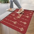 thumbnail image 6 of Invuni Christmas Welcome Door Mat Indoor & Outdoor Front Entrance Doormat Linen Rug Heavy Rubber Backing for Non Slip Home Decor, 30" X 17", 6 of 6