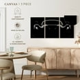 thumbnail image 5 of Elephant Stock Silhouetted Black Car Wall Art - Horizontal Multi Panel Canvas - Living Room Wall Decor - Transportation Multi Panel - Black And Gray Decor - 26" x 12", 5 of 8