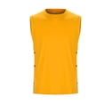 thumbnail image 5 of Mens Shirts,Hawaiian Shirt for Men,Men's Tank Tops Sleeveless Crew Neck T Shirt Summer Cotton Thin Basketball Vest,Shirts for Men,Tank Tops Men(Color:Yellow,Size:3XL), 5 of 8