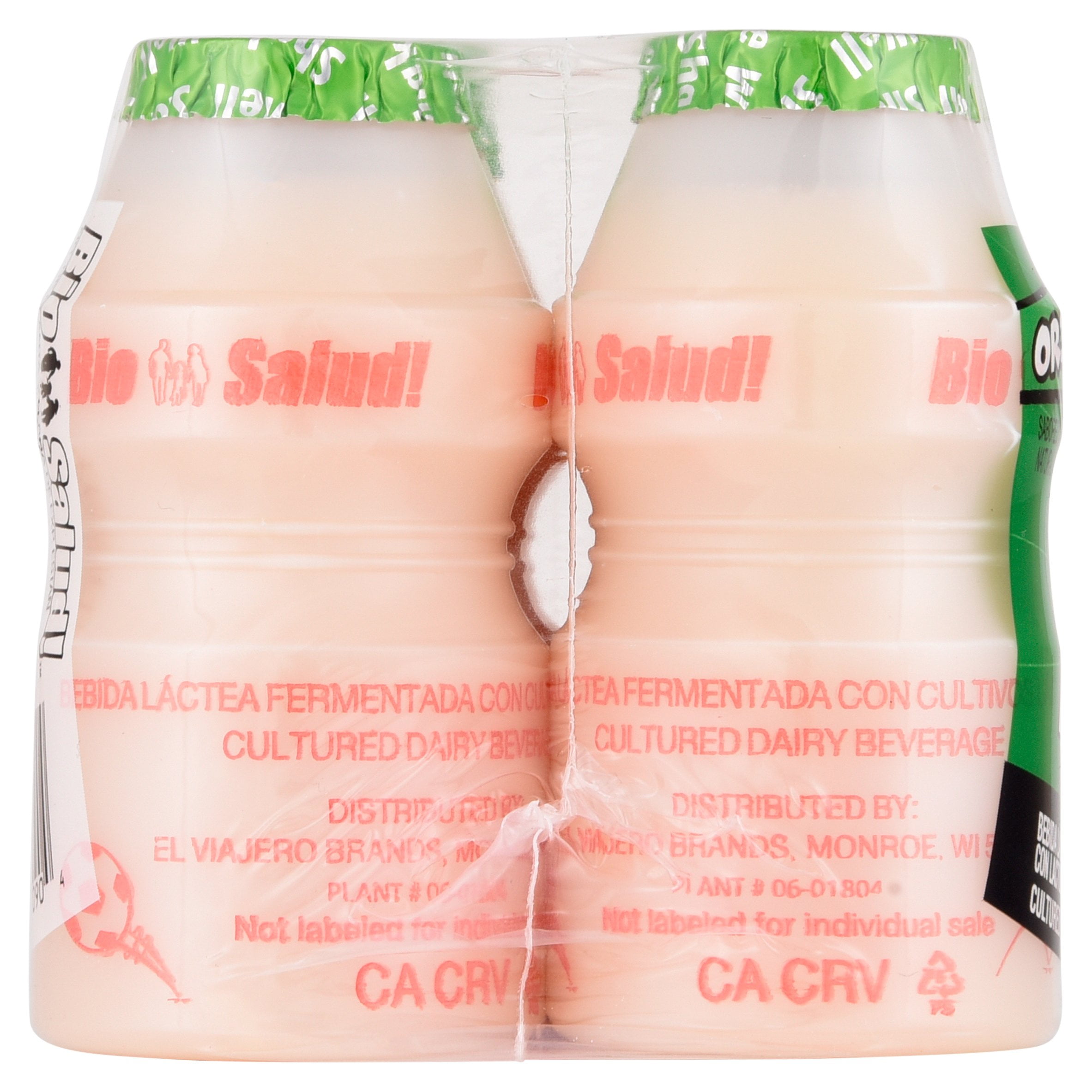 El Viajero Bio Salud Original Cultured Dairy Beverage, 2.1 fl oz, 6 Count