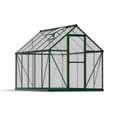 thumbnail image 3 of Palram - Canopia Mythos 6' x 10' Polycarbonate/Aluminum Walk-In Greenhouse – Green - with Roof Vent, 3 of 11