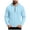 Light Blue, variant on Nwiuh Men's Retro Quarter Zip Pullover Casual Cable Knitted Quilted Sweatshirt Textured Stand Collar Long Sleeve Sweater Navy for Size S