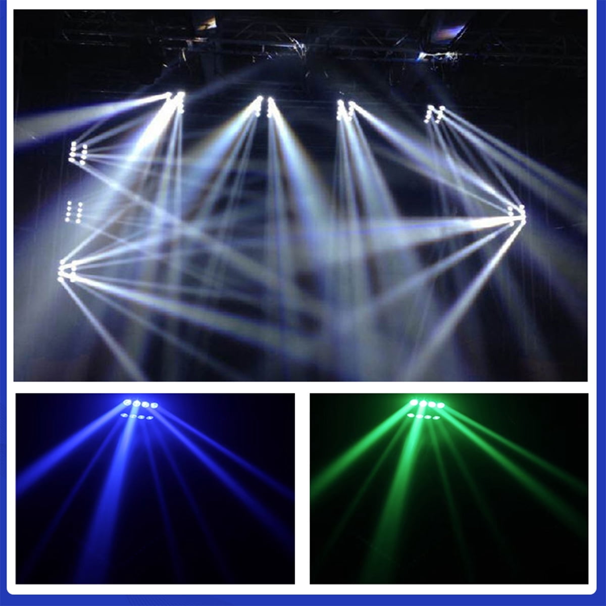 2Pcs LED 8x10W RGBW Moving Head Light, LED Spider Beam Stage Lighting, DMX 512 Spider Light for DJ Nightclub Party