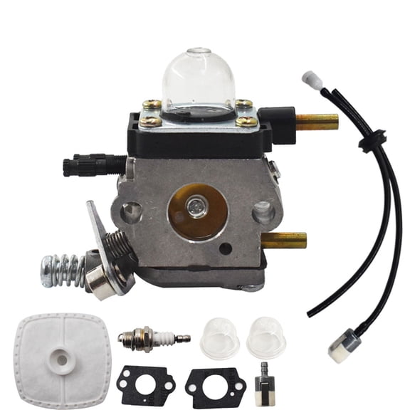 findmall Carburetor Fit for Mantis Tiller 7222 7225 SV-5C/2 C1U-K82 A021001090 with Fuel Line Kit