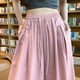 thumbnail image 3 of Rimocy 2024 Pantalones anchos de verano para mujer, pantalones casuales de cintura alta hasta la pantorrilla, pantalones bombachos holgados de color liso para mujer, 3 of 6