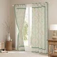 thumbnail image 3 of Homewish Vintage Flowers Black Out Curtains for Teenagers,Abstract Geometric Plaid Curtains Pack of 2 (42x63 Each),Chic Floral Blossoms Bedroom Curtains,Ultra Soft Home Decor, 3 of 6