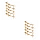 thumbnail image 4 of Inteprter Soporte para vajilla de 5 piezas, soporte para cuchara, soporte para cubiertos, soporte para tenedor de aleación de Zinc Oro 2Conjunto, 4 of 6