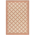 thumbnail image 2 of Safavieh Linden Danny Geometric Indoor/Outdoor Area Rug, Cream/Rust, 4' x 6', 2 of 8