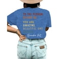 thumbnail image 2 of XCHQRTI Women's Plus You Matter Shirt Double Sided Graphic Inspirational Tshirt, 2 of 3