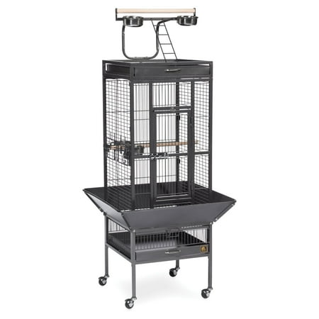 Prevue Select Wrought Iron Cockateil Bird Cage 18"x18x57", color: Black
