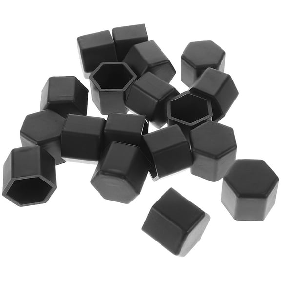 Homoyoyo Black Silicone Car Wheel Hub Caps 20 Pcs Exterior Replacement Covers