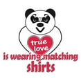 thumbnail image 3 of CafePress - True Love Panda Women's Dark Pajamas - Women's Short Sleeve Print T-Shirt and Pants Dark Cotton Pajama Set, 3 of 7
