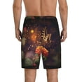 thumbnail image 3 of Easygdp Butterfly Sitting on a Flower Men's Short Pajama Pants, Sleep Shorts, Household Pants, Casual Pants with Pockets - 4X-Large, 3 of 9