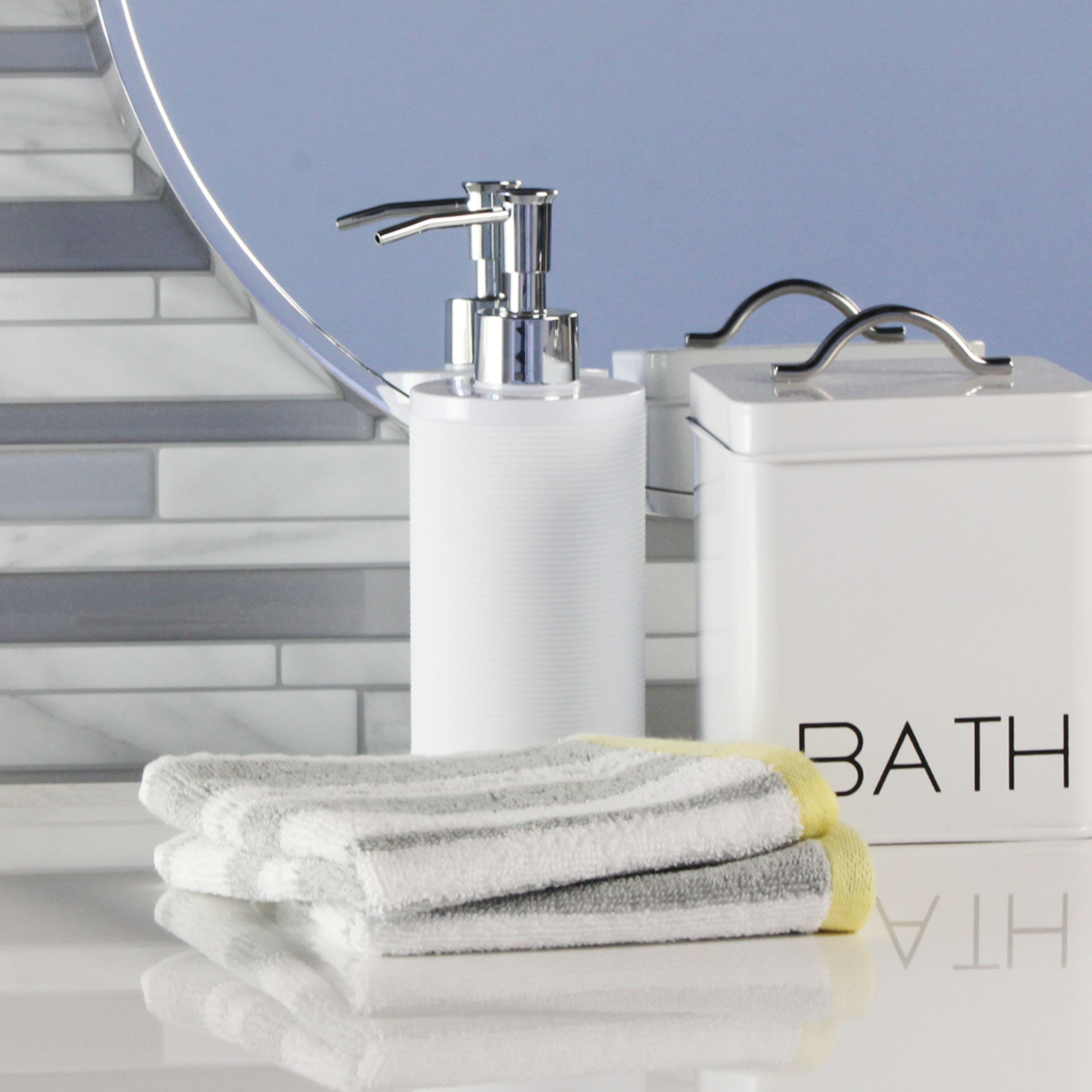 Freshee Antibacterial Bath Collection 2Piece Washcloth Set with