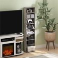 thumbnail image 3 of Pemberly Row Space Saving Multimedia Storage Tower in French Oak, 3 of 6