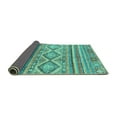 thumbnail image 2 of Ahgly Company Indoor Rectangle Southwestern Turquoise Blue Country Area Rugs, 5' x 7', 2 of 4