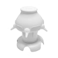 thumbnail image 3 of Cuenco de leche para mascotas, comedero para cachorros, animales pequeños, boquillas múltiples, silicona, antiasfixia para mascotas Base hueca blanca, 3 of 8