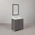 thumbnail image 2 of Water Creation Madison 30" Solid Hardwood Single Bathroom Vanity in Gray/Chrome, 2 of 7
