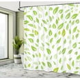 thumbnail image 4 of Ambesonne Green Shower Curtain, Summer Spring Garden Leaf, 69"Wx70"L, Green, 4 of 4