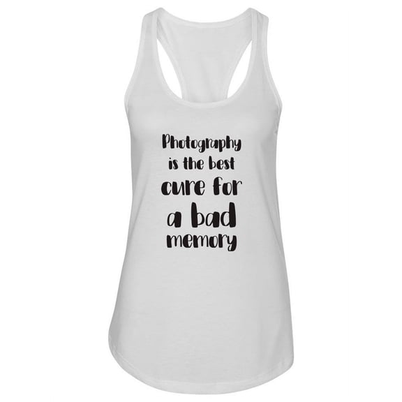 Photography Is The Cure. Tank Women -Image by Shutterstock, Female Medium