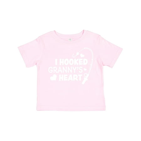 

Inktastic I Hooked Granny s Heart with Fishing Rod Boys or Girls Toddler T-Shirt