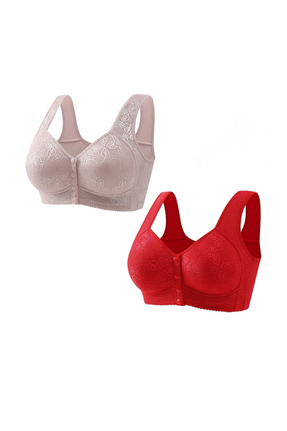 Woman's Fashion Comfortable Breastplate Lace Breathable Bra Underwear No Rims