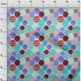 thumbnail image 3 of oneOone Cotton Poplin Aqua Blue Fabric Kids Ballon With Stripe Diy Clothing Quilting Fabric Print Fabric By Yard 42 Inch Wide, 3 of 4